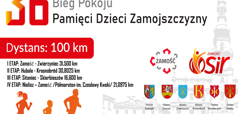 XXXVI CZTEROETAPOWY BIEG POKOJU PAMIĘCI DZIECI ZAMOJSZCZYZNY
