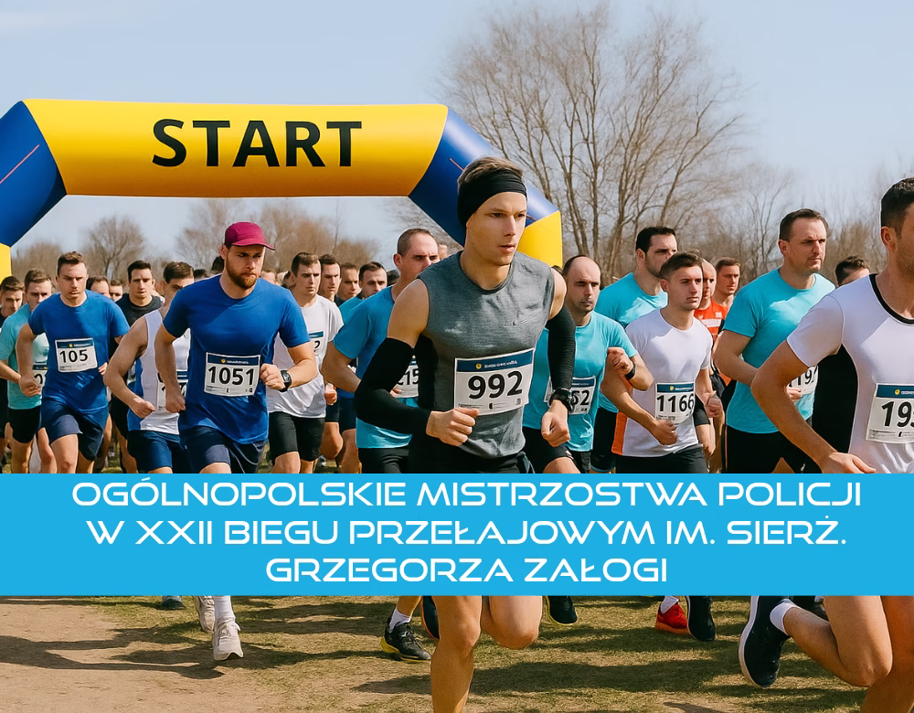 Ogólnopolskie Mistrzostwa Policji w XXII Biegu Przełajowym im. sierż. Grzegorza Załogi