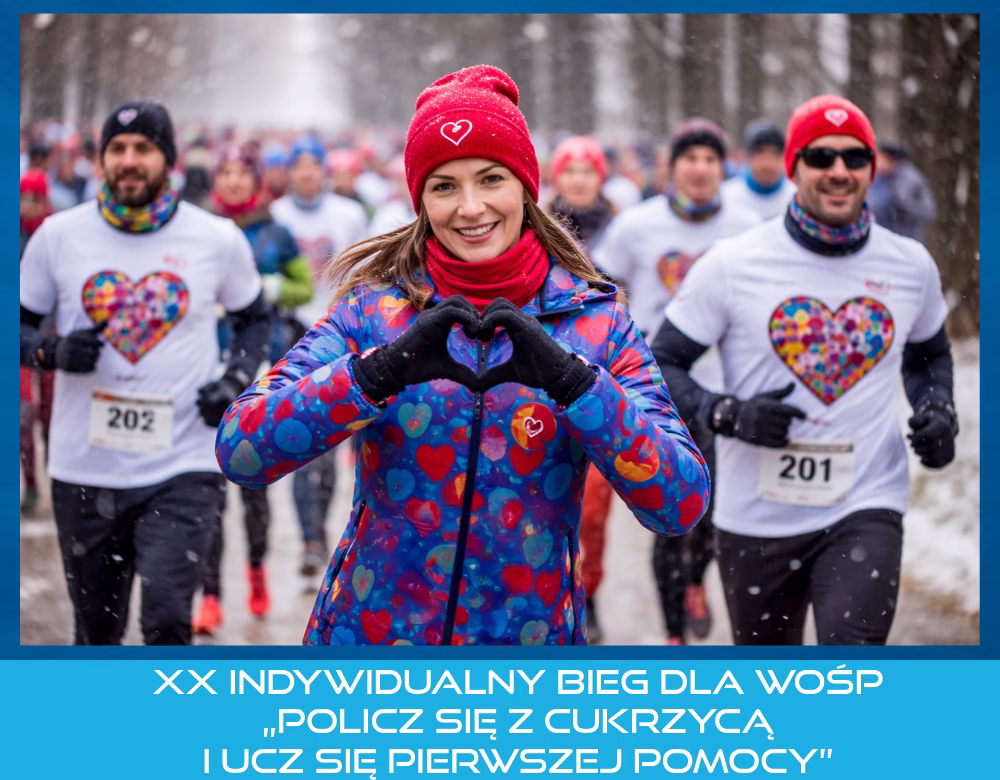 XX Indywidualny Bieg dla WOŚP „Policz się z cukrzycą i ucz się pierwszej pomocy”