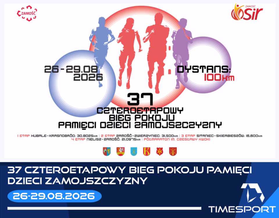 37 Czteroetapowy Bieg Pokoju Pamięci Dzieci Zamojszczyzny